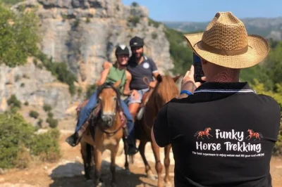 Wake up to mountain air in permet, ride horses by the vjosa river, taste local wine, and soak in thermal baths. includes snacks, drinks, and pickup.