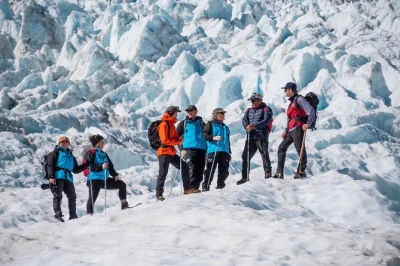 Feel the rush of a heli hike on fox glacier, step inside blue ice caves, and follow local guides—includes gear, helicopter flights, and flexible weather calls.