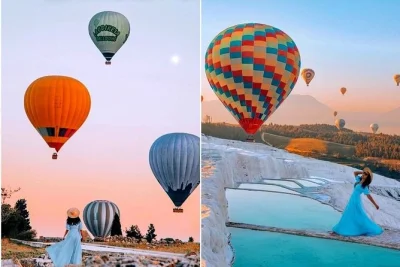 Explore as incríveis piscinas termais de pamukkale, visite as ruínas de hierápolis e, se quiser, faça um voo de balão. saída de antalya ou belek com traslado e almoço incluídos.