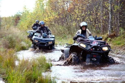 Experience a 30-minute atv safari near riga. includes transfers, english-speaking guide, and all safety gear. perfect for groups seeking outdoor thrills.
