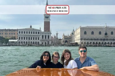 Step onto a small boat from venice to murano & burano, watch glassblowing up close, wander painted streets, taste bussolà cookies, and return by lagoon with guide.