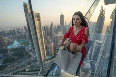 Réservez vos billets pour sky views dubai et profitez de la vue panoramique à 219m et d’une descente en toboggan de verre. entrée rapide, idéal en famille.