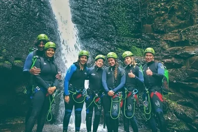 Feel the rush of canyoning in gran canaria’s cernícalos canyon, with jumps, rappels, swimming, and a forest picnic. includes gear, photos, and small group guide.