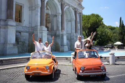 Scopri roma a bordo di una fiat 500 d’epoca con un fotografo locale, dal colosseo ai giardini nascosti. trasporto privato e 50 foto professionali incluse.