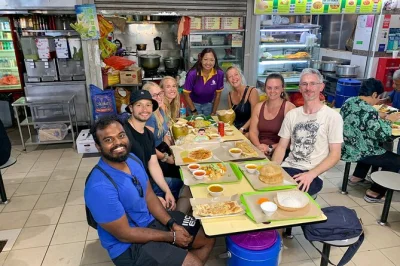 Wander through singapore’s chinatown, little india & kampong glam, tasting 9 local dishes on a private food tour. includes hotel pickup & river cruise option.