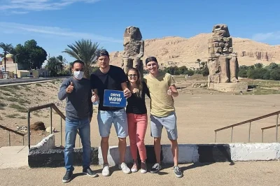 Reserva un viaje privado de 2 días desde hurghada a luxor. visita karnak, templo de luxor, valle de los reyes, templo de hatshepsut y colosos de memnón. todo incluido.