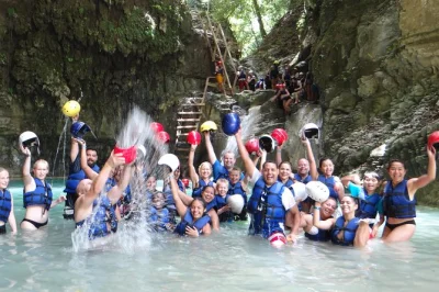 Feel the rush at damajagua falls near puerto plata—jump, swim, zipline, and ride horses with a local guide. includes pickup, lunch, and all gear.