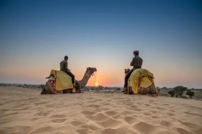 Experience a real camel safari in rajasthan’s thar desert. ride camels, visit a desert village, share dinner with locals & catch the sunset. book now.