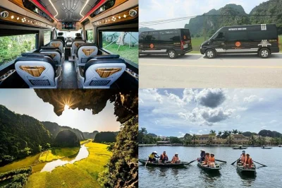 Wake up to ninh binh’s limestone peaks, row through trang an’s caves, hike mua cave, and cycle quiet villages. includes pickup, lunch, and local guide.