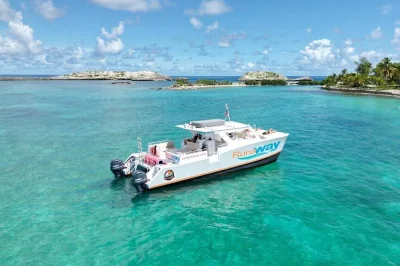 Feel the salt air on a catamaran to icacos island, snorkel live reefs, enjoy a deli lunch & open rum bar, with local guides and all gear included—book your spot.