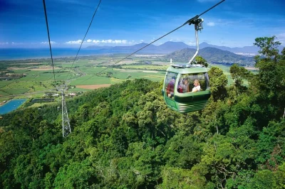 Vive la selva tropical en kuranda con skyrail, tren escénico, paseo en army duck, santuario de mariposas, parque de animales y show aborigen—almuerzo incluido.