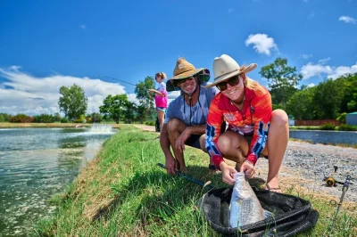 Try your hand at catching barramundi near port douglas, with local guides, all equipment, and the chance to taste fresh fish onsite. includes fishing tuition.