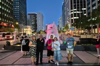 Feel the pulse of seoul after dark with a night tour to n seoul tower, deoksu palace, and cheonggyecheon stream. includes hotel pickup and an english-speaking guide.