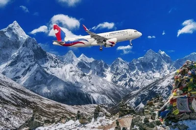 Vuela sobre el everest en un vuelo panorámico de lujo. disfruta de las cumbres del himalaya, snacks y traslados al aeropuerto. reserva ya tu vuelo a la montaña everest.