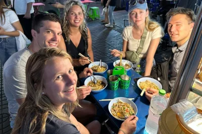Step into bangkok’s chinatown after dark for a street food tour with six tastings, led by a local guide. includes mrt meeting point and all fees.
