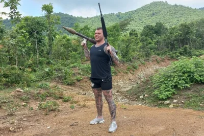 Feel the kick of real firearms at a phnom penh outdoor shooting range, try an rpg, and enjoy unlimited drinks. includes flexible timing, pickup, and local guidance.