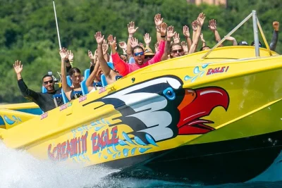 Feel the salt spray on a turbo-charged jet boat tour from charlotte amalie. wild spins, local stories, and close-up views of hassel & water island. includes guide.