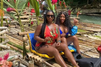 Montego bay, lethe river e massagem com calcário. passeio privado de balsa de bambu, guia local e transporte confortável. reserve sua aventura no rio na jamaica.