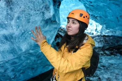 Step inside vatnajökull’s shifting ice caves, ride a super jeep, and see jökulsárlón glacier lagoon. includes all safety gear. meet at the lagoon café.
