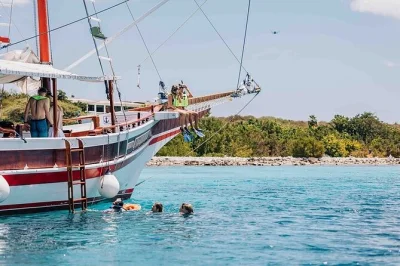 Feel the breeze on bonaire’s lady bellaïs schooner, snorkel vibrant reefs with local guides, and share a homemade lunch on deck. includes drinks & pickup.