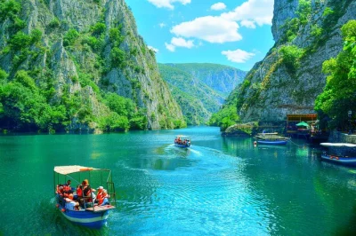 Step outside skopje for a half-day tour with cable car to millennium cross, strolls in macedonian etno village, and matka canyon boat ride. includes transport & guide.