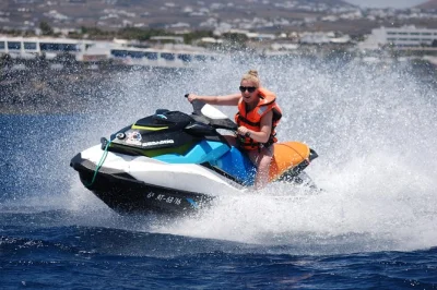 Feel the atlantic spray on a guided jet ski ride from puerto del carmen to playa quemada, passing puerto calero’s harbor. includes all gear, 40 minutes on the water.