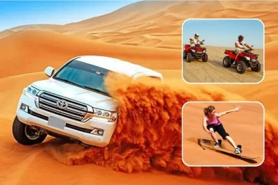 Feel the rush of dubai’s red dunes on a morning desert safari with sandboarding, camel ride, and dune bashing—includes hotel pickup and local guide.