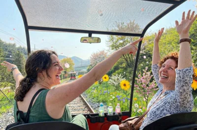 Step into korea’s landscapes with a day trip from seoul—nami island, garden of morning calm, petite france, italian village & gangchon rail bike. includes tickets & transport.