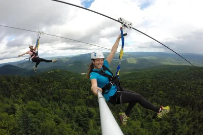 Feel the rush on mont tremblant’s longest ziplines, with five lines from summit to village, panoramic gondola access, and a local guide—equipment included.