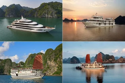 Despierta con el amanecer entre nieblas en la bahía de halong, navega en kayak por aguas esmeralda, sube a la isla titop y explora la cueva sorpresa en un crucero de 2 días desde hanoi con comidas y