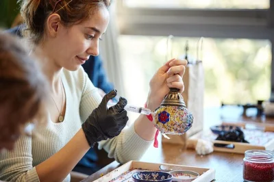 Shape your own turkish mosaic lamp in cappadocia, sip tea with locals, and gaze at fairy chimneys—all materials and sweet treats included, bookable for all skill levels.