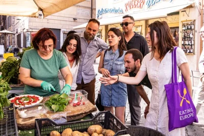 Start with fresh bites at campo de' fiori, wander the jewish ghetto, taste artichokes at da enzo, and end with wine in a cellar older than the colosseum. includes 6 food stops.