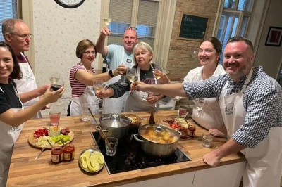 Step into a budapest kitchen for a hands-on hungarian cooking class, create a full 3-course menu, taste local wine & palinka, and share laughter with chef marti.