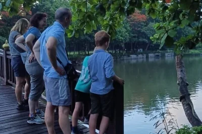 Chase twilight in bangkok by bamboo bike, share riverside thai dinner, and cruise under fireflies with a local guide. includes bikes, dinner, and boat ride.