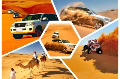 Erlebe eine aufregende doha wüstensafari mit kamelritt, sandboarding und quadfahren. inklusive abholung, lokalem tee und halt am khor al udeid binnenmeer.