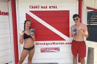 Feel the first rush of scuba diving in st thomas—no certification needed. small group dives with instructor, plus a second stop for snorkeling. includes drinks & snacks.