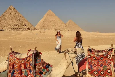 Feel the grit of giza on a private day tour with camel ride, quad biking, and entry inside khafre or menkaure. includes pickup, egyptologist guide, and lunch.