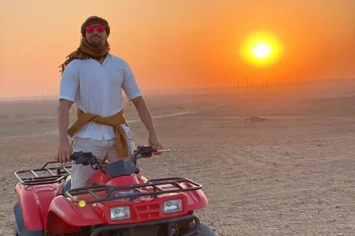 Feel the desert wind at giza pyramids, ride camels & atvs, then unwind on a nile dinner cruise with live shows. includes hotel pickup and local lunch.