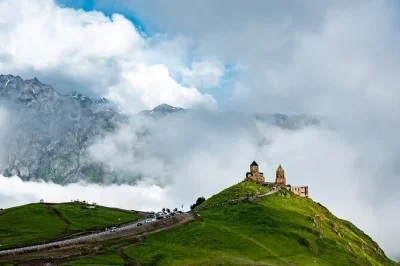 Feel the wild beauty of georgia’s mountains on a private kazbegi day trip from tbilisi—gergeti trinity, ananuri fortress, scenic stops, and flexible pickup included.