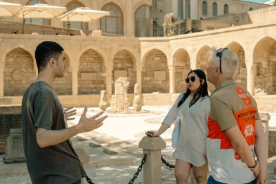 Feel the pulse of baku on a walking tour through old city, maiden tower, shirvanshahs’ palace & caspian boulevard. includes all entry fees and a local guide.
