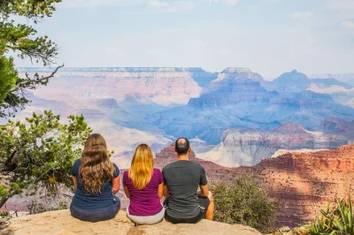 Feel the shift from desert to pine forest, wander sedona’s red rocks, and take in grand canyon views. includes small-group transport, guide, and hotel pickup.