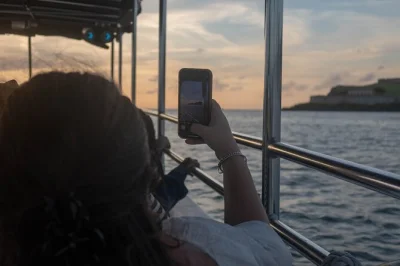Feel the glow of san juan’s sunset on a harbor cruise, sip local rum punch, and see el morro & bacardi factory from the water. includes snacks & drinks.