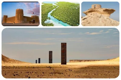 Erlebe den hafen von al khor, entdecke das unesco-fort al zubarah und die mangroven, und bewundere wüstenskulpturen auf dieser ganztagestour mit abholung und lokalem guide.