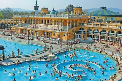 Sink into budapest’s széchenyi baths, europe’s largest thermal spa, then sample pálinka or local wines in the city center. includes entry, cabin, and tastings.