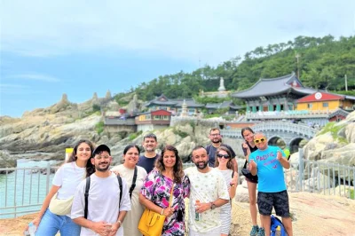 Start your busan day trip with a local guide, private car, and flexible stops like haedong yonggungsa temple or gamcheon culture village. includes pickup and all fees.