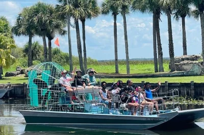 Feel the wind on a 30-minute airboat ride near orlando. spot gators, herons, and eagles with a local captain. closest tour to disney, includes hearing protection.