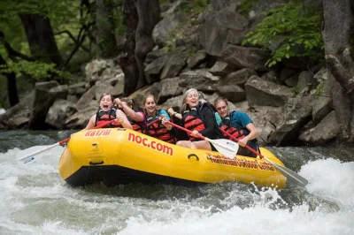 Feel the nantahala river spray as you raft with a local guide, end right at your car, and grab lunch by the water—gear and safety included for all levels.
