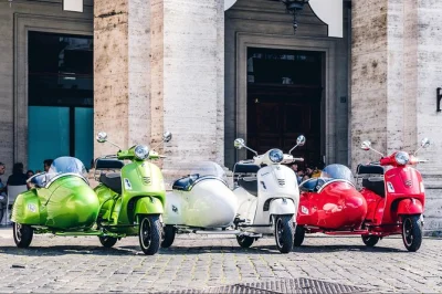 Feel rome’s energy on a vespa sidecar tour—see the colosseum, trevi fountain, and more. includes pantheon entry, breakfast stop, and licensed guide.