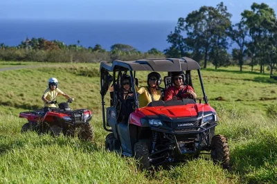 Big island abenteuer: atv-tour über hamakua ranch mit blick auf mauna kea und privatem badestopp an den umauma falls. inkl. ausrüstung & snacks.