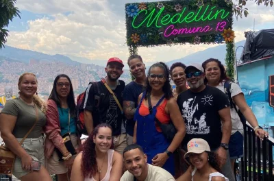 Feel the energy of medellín’s comuna 13 on a graffiti tour with local street food, live shows, and panoramic viewpoints. includes snacks and escalator ride.